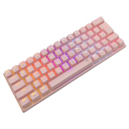 Tipkovnica WHITE SHARK GK-002421 Wakizashi, RGB, plavi switch, mehanička, US layout, roza, USB