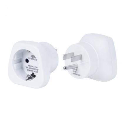 Putni adapter RIVACASE PS4301, EU-US, beli