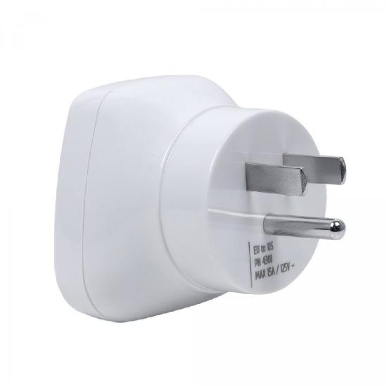 Putni adapter RIVACASE PS4301, EU-US, beli