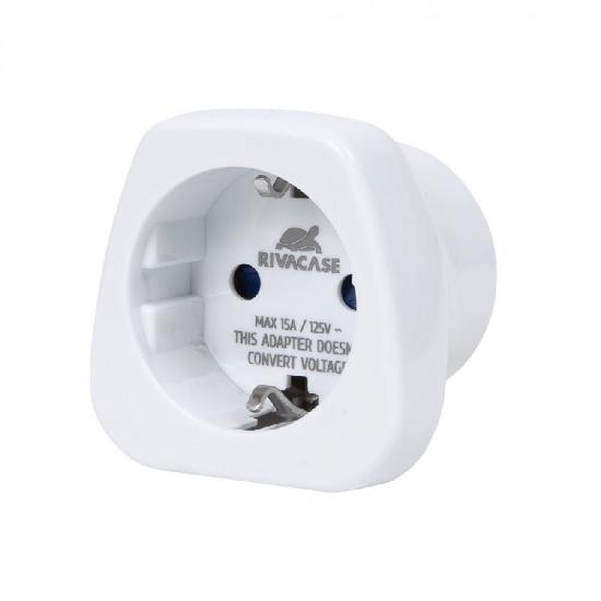 Putni adapter RIVACASE PS4301, EU-US, beli
