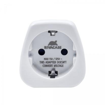 Putni adapter RIVACASE PS4301, EU-US, beli