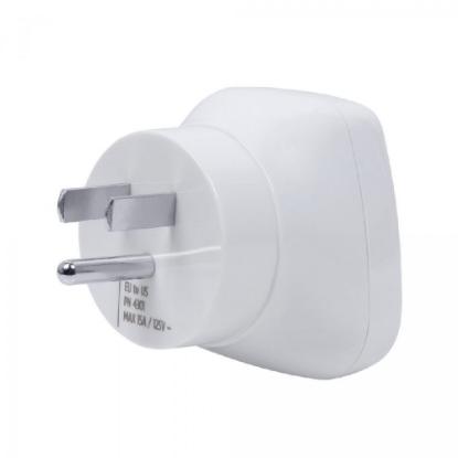 Putni adapter RIVACASE PS4301, EU-US, beli