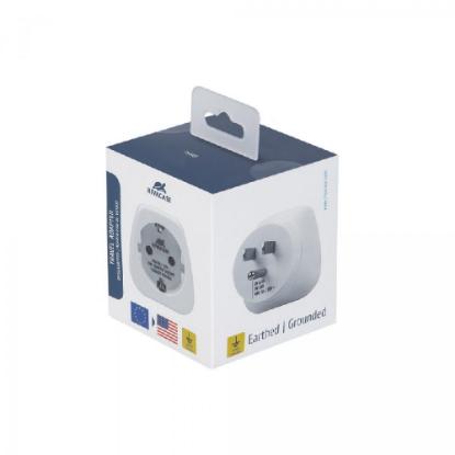 Putni adapter RIVACASE PS4301, EU-US, beli
