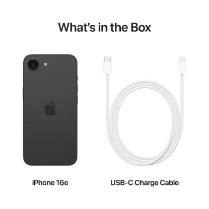 Smartphone APPLE iPhone 16e, 6,1", 8GB, 128GB, iOS, črno