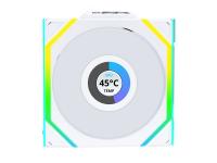 Ventilator LIAN LI UNI FAN SL LCD, ARGB, 120mm PWM, beli