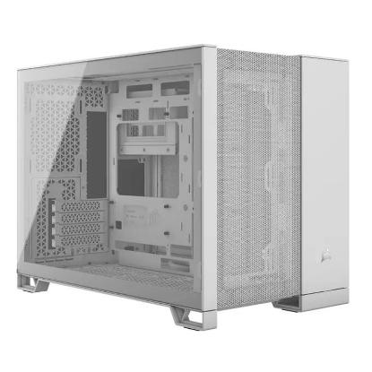 Ohišje CORSAIR 2500D Airflow Dual chamber, RGB, window, MIDI, ATX, belo, bez napajalnika
