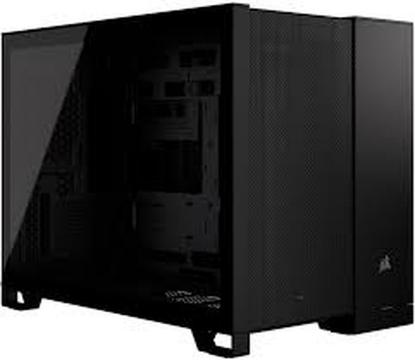 Ohišje CORSAIR 2500D Airflow Dual chamber, RGB, window, MIDI, ATX, črno, bez napajalnika