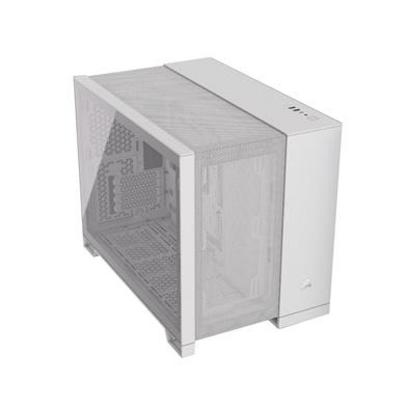 Ohišje CORSAIR 2500D Airflow Dual chamber, RGB, window, MIDI, ATX, belo, bez napajalnika