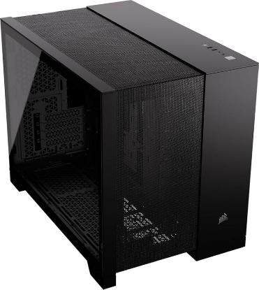 Ohišje CORSAIR 2500D Airflow Dual chamber, RGB, window, MIDI, ATX, črno, bez napajalnika
