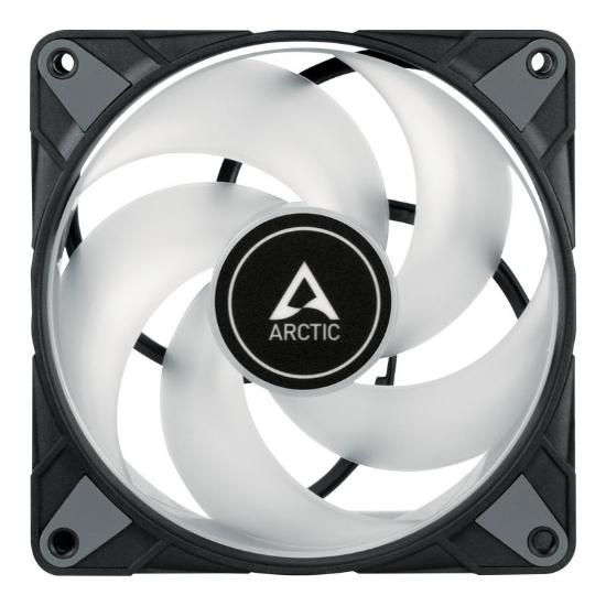 Ventilator ARCTIC P12 PWM PST A-RGB, 120mm, 2000 okr/min, črni