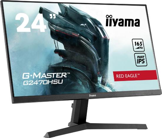 Gaming monitor 24" IIYAMA G-Master G2470HSU-B1, FHD, IPS, 165Hz, 1ms, 250cd/m2, FreeSync, zvočnici, črni