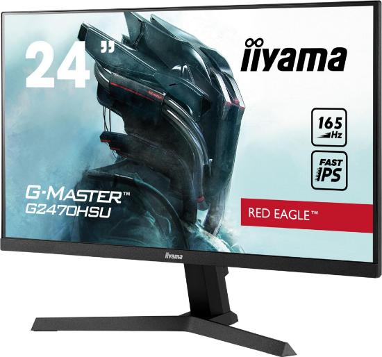 Gaming monitor 24" IIYAMA G-Master G2470HSU-B1, FHD, IPS, 165Hz, 1ms, 250cd/m2, FreeSync, zvočnici, črni