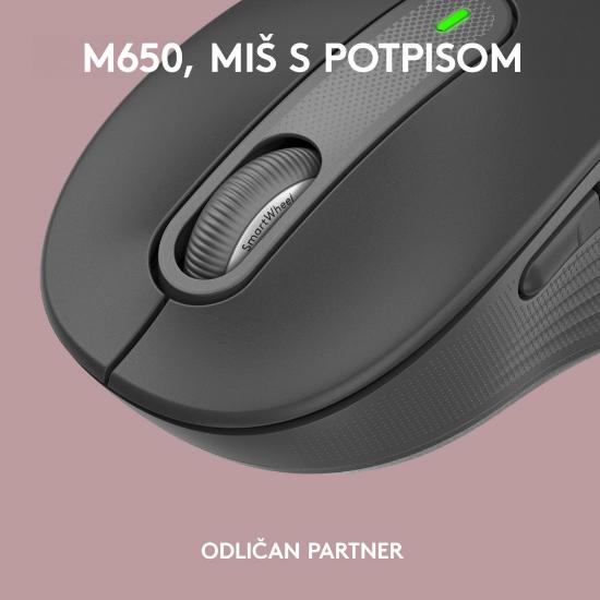Tipkovnica LOGITECH K950 Signature Slim, brezžična, Bolt Receiver USB, črna