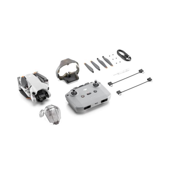 Dron DJI Mini 4 Pro, 4K kamera, 3-axis gimbal, vreme leta do 34min, daljinski upravljač, beli