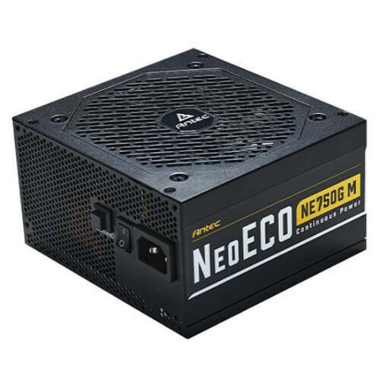 Napajlnik 750W, ANTEC NE750M NeoECO Gold Modular, 120mm vent, 80+ Gold, modularno
