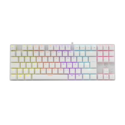 Tipkovnica WHITE SHARK GK-2106 Commandos, RGB, crveni switch, mehanička, UK layout, bijela, USB