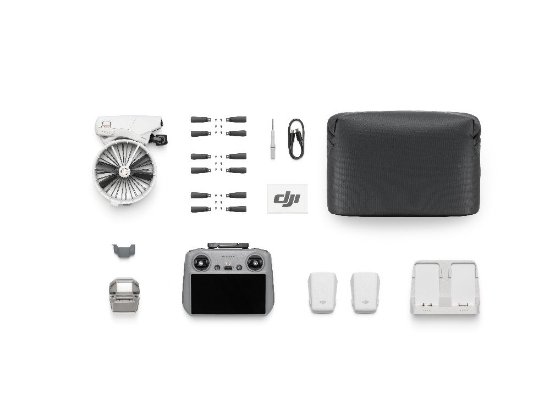 Dron DJI Flip Fly More Combo (DJI RC 2), 4K UHD kamera, 3-axis gimbal, vrijeme leta do 31min, upravljanje daljinskim upravljačem, sivi