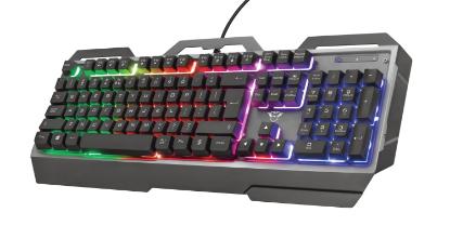 Tipkovnica TRUST GXT 856 Torac Gaming, USB, UK layout, črna