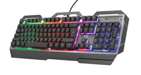 Tipkovnica TRUST GXT 856 Torac Gaming, USB, UK layout, črna