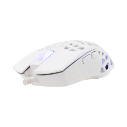 Miška white shark Caradoc, optični, 7200dpi, beli