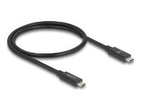 Kabel DELOCK, USB-C 3.2 (M) na USB-C (M), 0.5m, črni