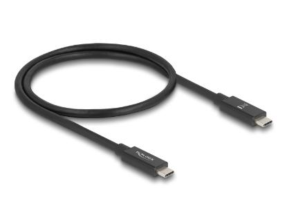 Kabel DELOCK, USB-C 3.2 (M) na USB-C (M), 0.5m, črni