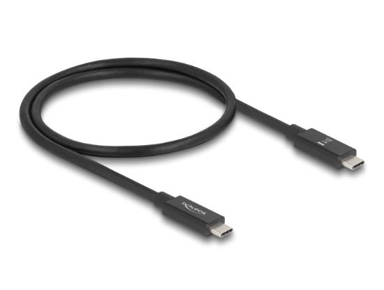 Kabel DELOCK, USB-C 3.2 (M) na USB-C (M), 0.5m, črni