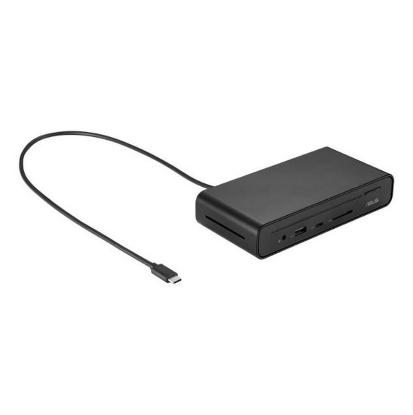 Docking postaja ASUS DC300, USB-C na USB-A, USB-C, DP, HDMI, LAN, črne barve