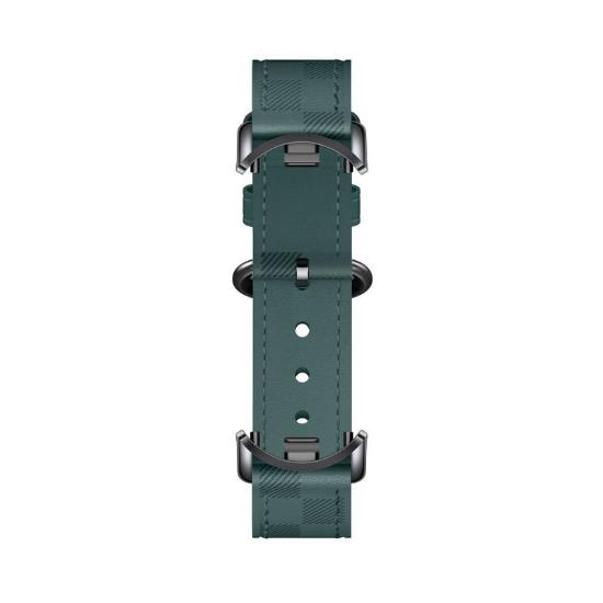 Pašček za XIAOMI Smart Band 8, Checkered Strap, zeleni