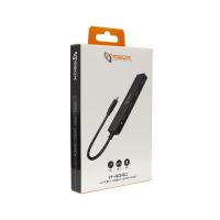 USB HUB SBOX H-404C, 4-portni USB 3.0, črni