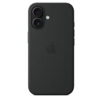 Ovitek APPLE Silicone Case, za iPhone 16, MagSafe, črni