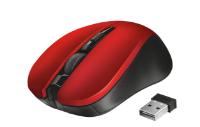 Miška Trust Mydo, optični, silent, 1800dpi, USB, rdeči