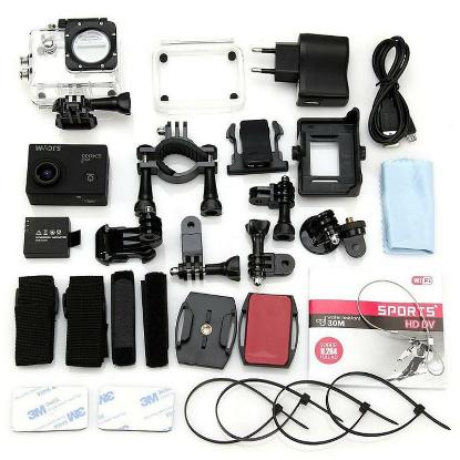 Športna digitalna kamera SJCAM SJ4000 WiFi, 1080p30, 12 Mpixela, črna