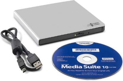 DVD±RW zunanji, LG Slim GP57ES40, 8x, srebrni, USB
