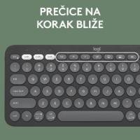 Tipkovnica + Miška LOGITECH Pebble 2 Combo, brezžična, črna