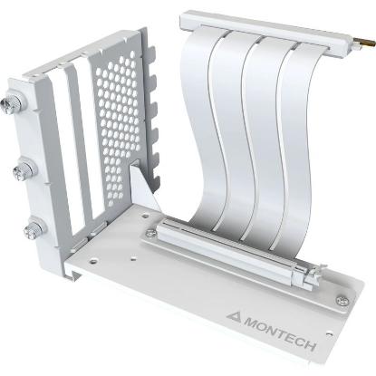 Nosilec za grafično kartico MONTECH Vertical GPU Mounting kit, beli