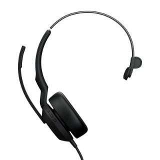 slušalke JABRA Evolve2 50 MS, on-ear, Mono, USB-A, črne