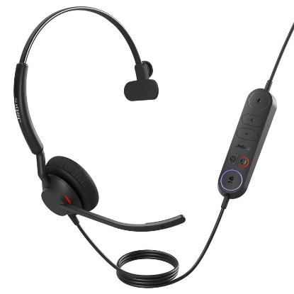 slušalke JABRA Engage 40 MS, Inline Link, on-ear, Mono, USB-A, črne