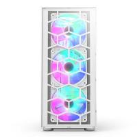 Ohišje MONTECH X3 Glass, s prozornim stranskim panelom, RGB osvetlitvijo, ATX, belo