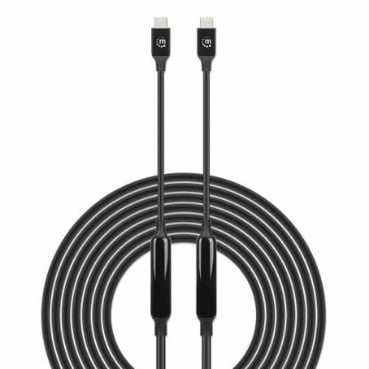 Kabel MANHATTAN, USB 3.2 Gen2, USB-C (M) na USB-C (M), PD 60W, 1.4 DP Alt Mode, 5.0m