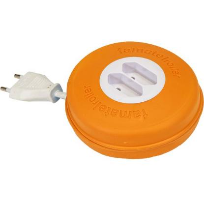 Kabel naponski FAMATEL, 2 euro vtičnice, dužina 3m, roller