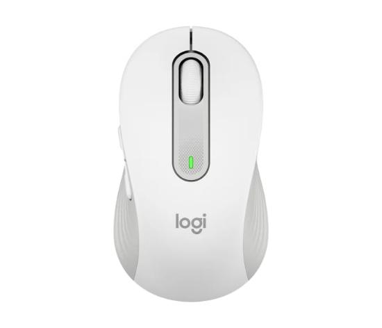 Miška Logitech M650L, brezžični, optični, 4000dpi, USB, BT, beli