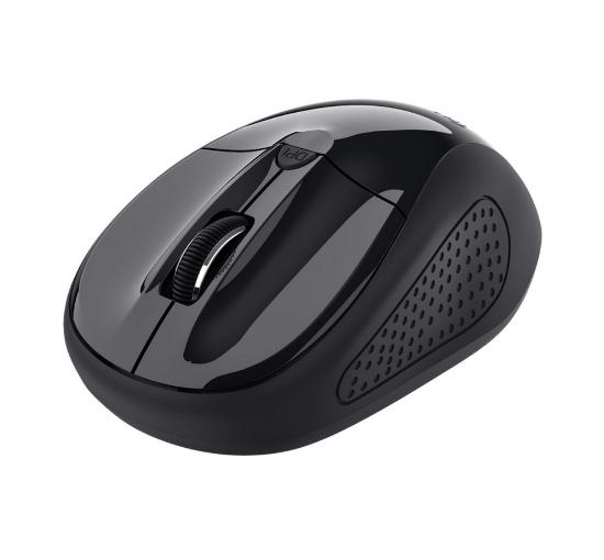 Miška TRUST Basics Wireless, optični, brezžični, 1600dpi, črni