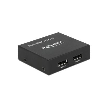 razdelnik DELOCK, DisplayPort 1.2 (Ž) na 2x DisplayPort (Ž), 4K