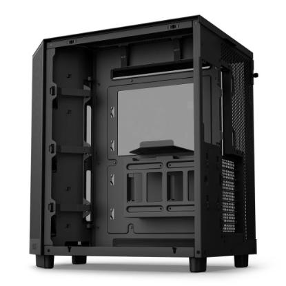 Ohišje NZXT H6 Flow RGB, ATX, steklo, črno, brez napajalnika.