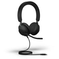 slušalke JABRA Evolve2 40 SE, on-ear, Stereo, USB-C, črne