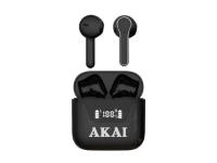 Audio slušalice AKAI BTE-J101, Bluetooth, In-ear, crne