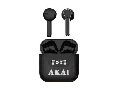 Audio slušalice AKAI BTE-J101, Bluetooth, In-ear, crne