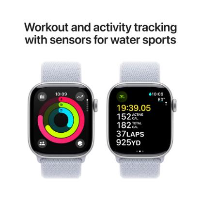Pametna ura APPLE Watch S10 GPS, 42mm Silver Alu Case with Blue Cloud Sport Loop