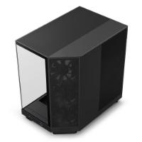 Ohišje  NZXT H6 Flow, ATX, s prozornim stranskim panelom, črno, brez napajanja.